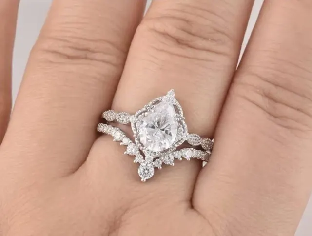 Moissanite 925 Sterling Silver Rings