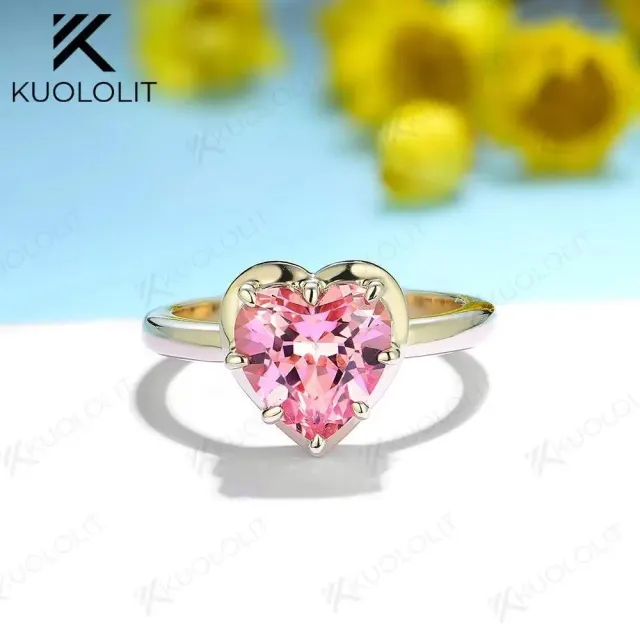 Padparadscha Natural Garnet Gemstone Rings
